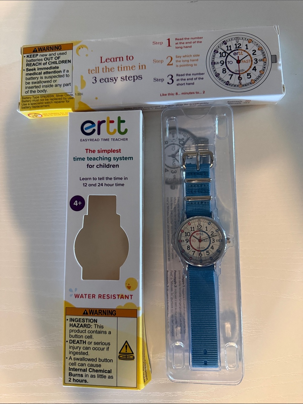 ERTT EasyRead Time Teacher Kids Watch - Blue